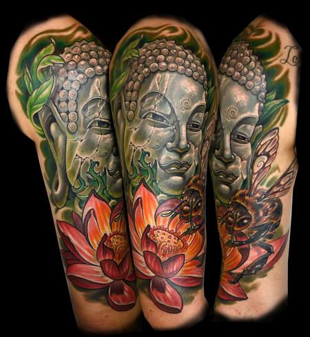 Tattoos - Bee and Statue - 124878